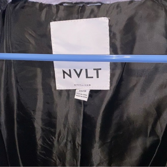 NVLT Lavender Star Print Faux Fur Puffer Jacket - Picture 8 of 9